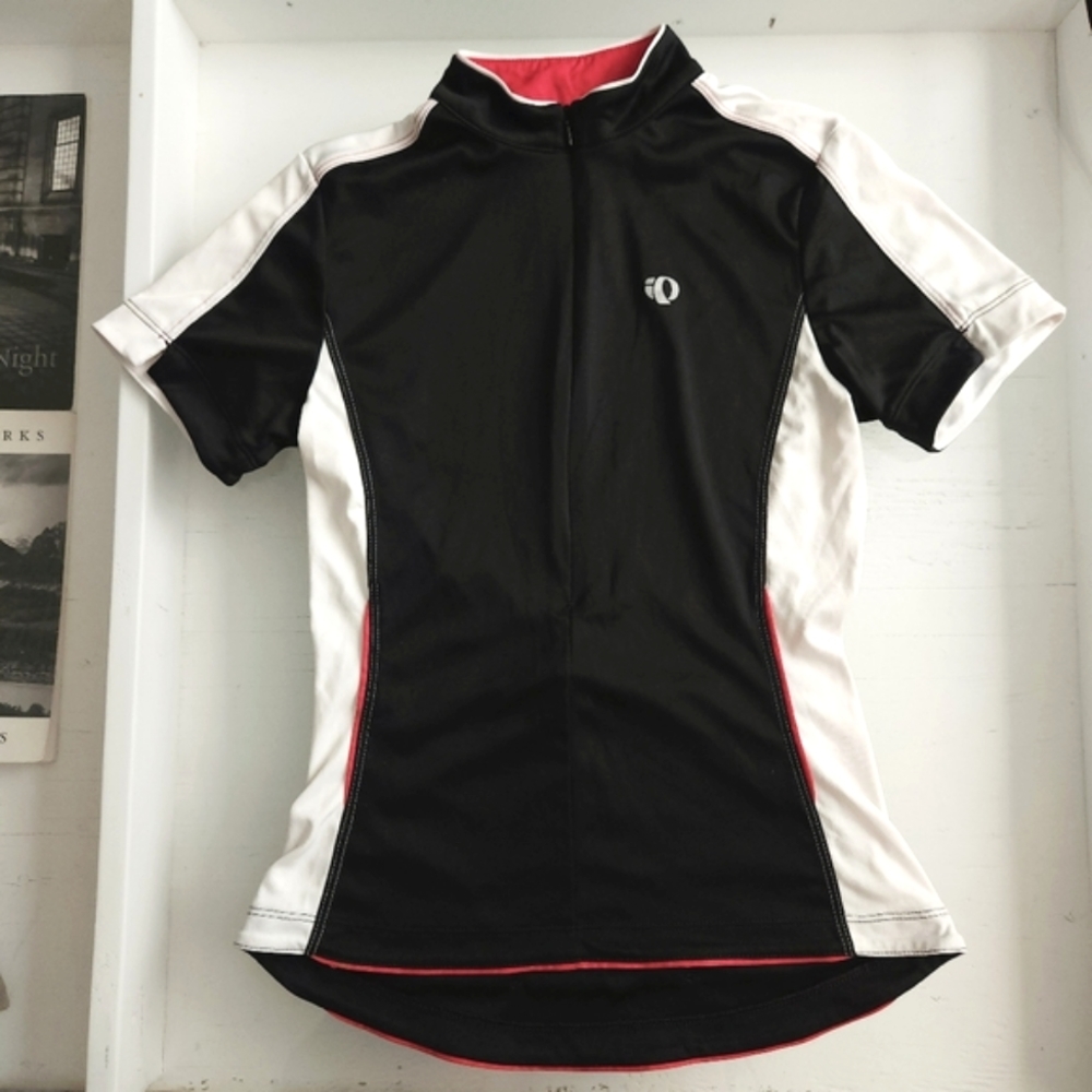 Pearl Izumi Road Cycling Jersey, Black, White, Red, Size Small